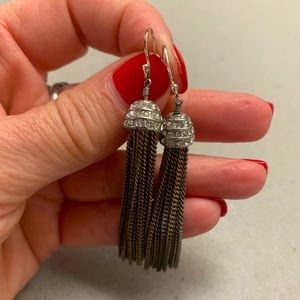 STELLA AND DOT DROP CHAIN EARRINGS